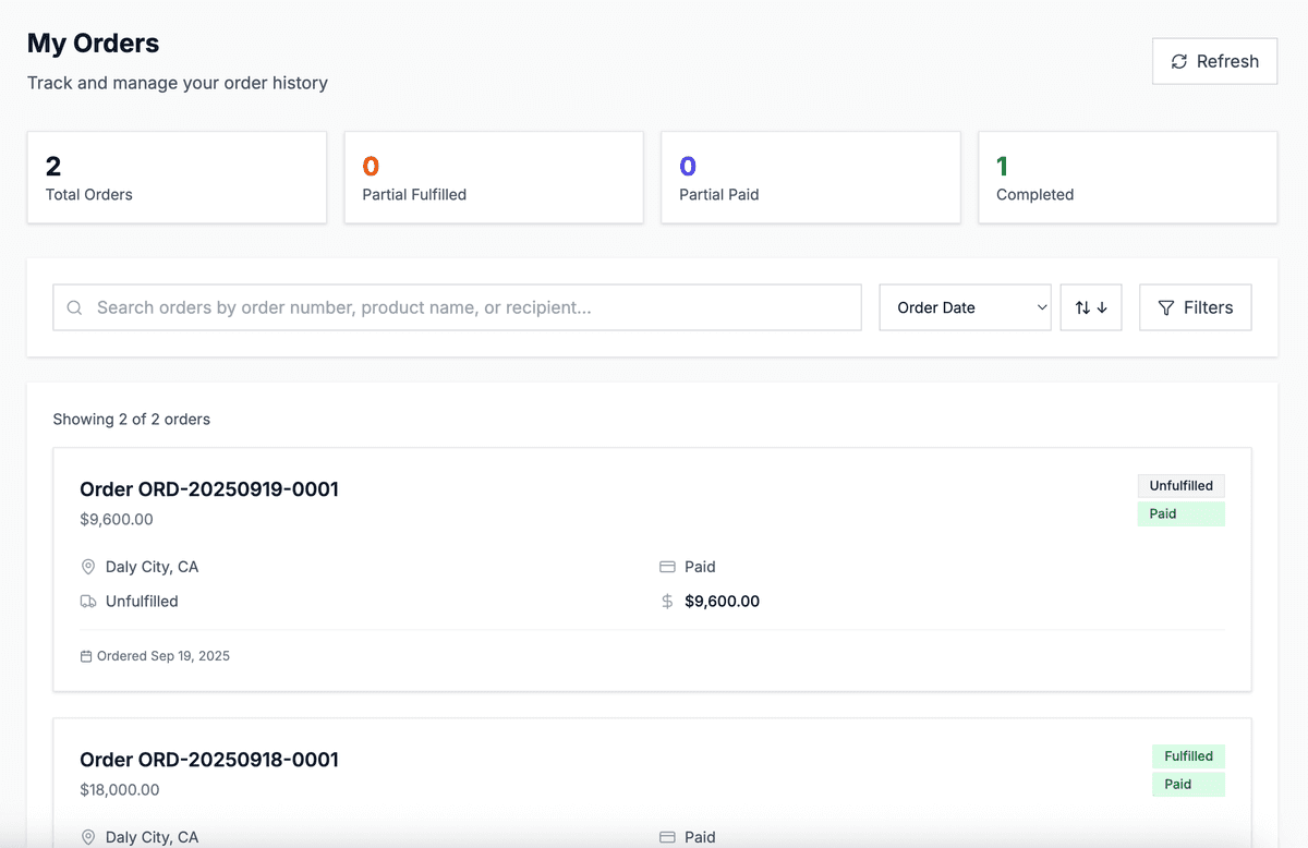 Order Management